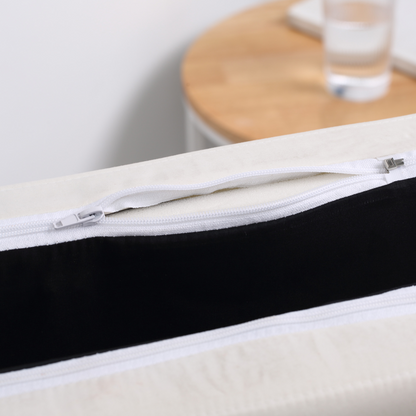 Folding Bed with Mattress & Wheels, Adjustable Backrest, Brown