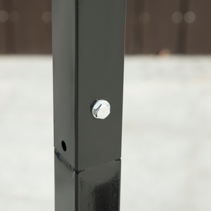 2.1-2.6m Basketball Hoop and Stand with Weighted Base, Portable on Wheels