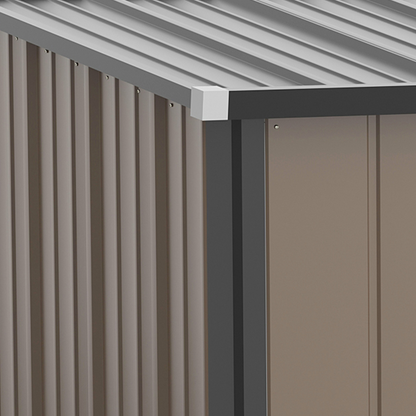 Outdoor Storage Shed Steel Garden Shed w/ Lockable Door for Backyard Outsunny