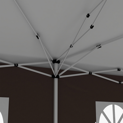 3 x 6m Pop Up Gazebo Height Adjustable Party Tent w/ Storage Bag Black