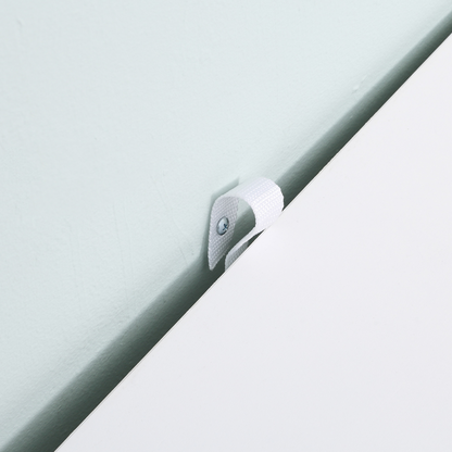 Modern Bedside Table with 2 Drawers, Sofa Side Table for Bedroom, White and Oak