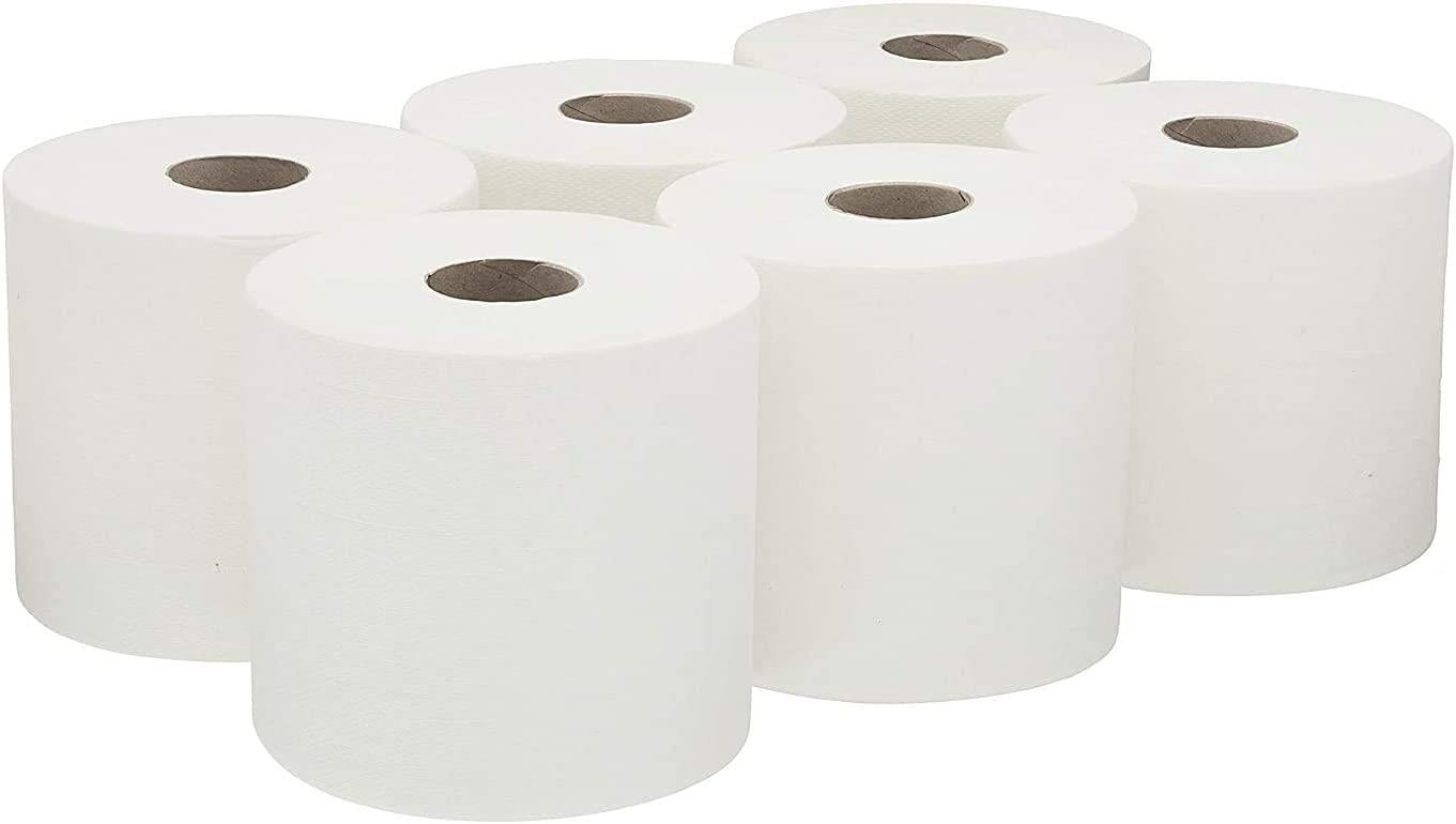 Centrefeed White Roll Pack of 6 Rolls