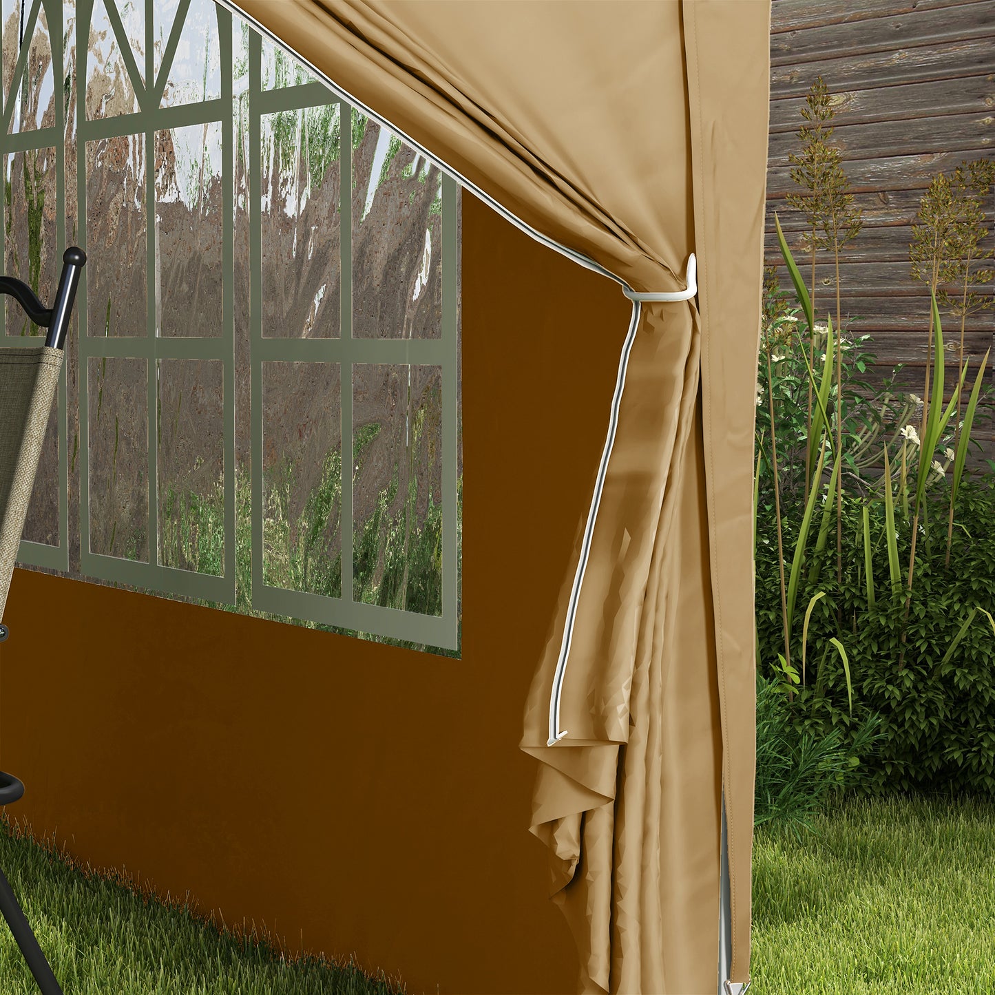 Outsunny 3x3(m) Pop Up Gazebo Party Tent Canopy Marquee with Storage Bag