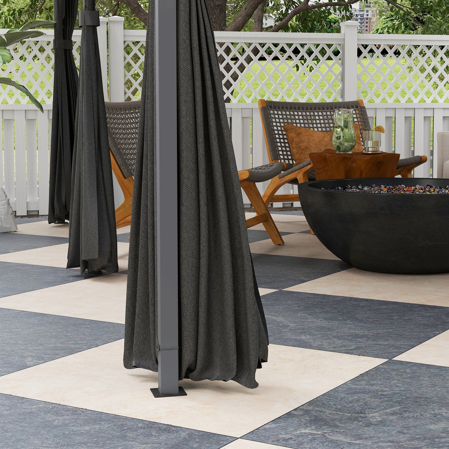Durable Outdoor Gazebo - Spacious Design with Weather Protection - 3x4m