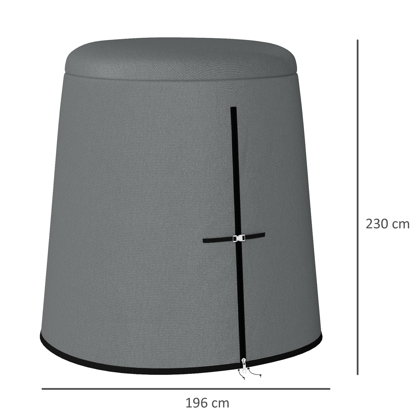 Outsunny Hanging Egg Chair Cover Swing Chair Cover Waterproof, 196 x 230 cm