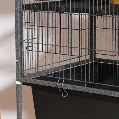PawHut 5 Levels Rolling Small Animal Cage with Non Slip Cloth Covered Ramps