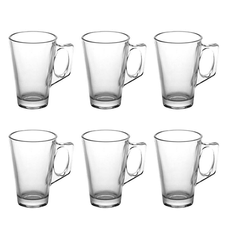 VINSANI LATTE GLASS 6PCS + COFFEE STAND 0006375