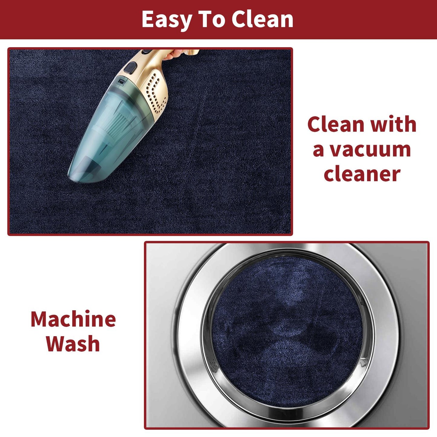 VINSANI BATH MAT 50X80cm NAVY 1010162