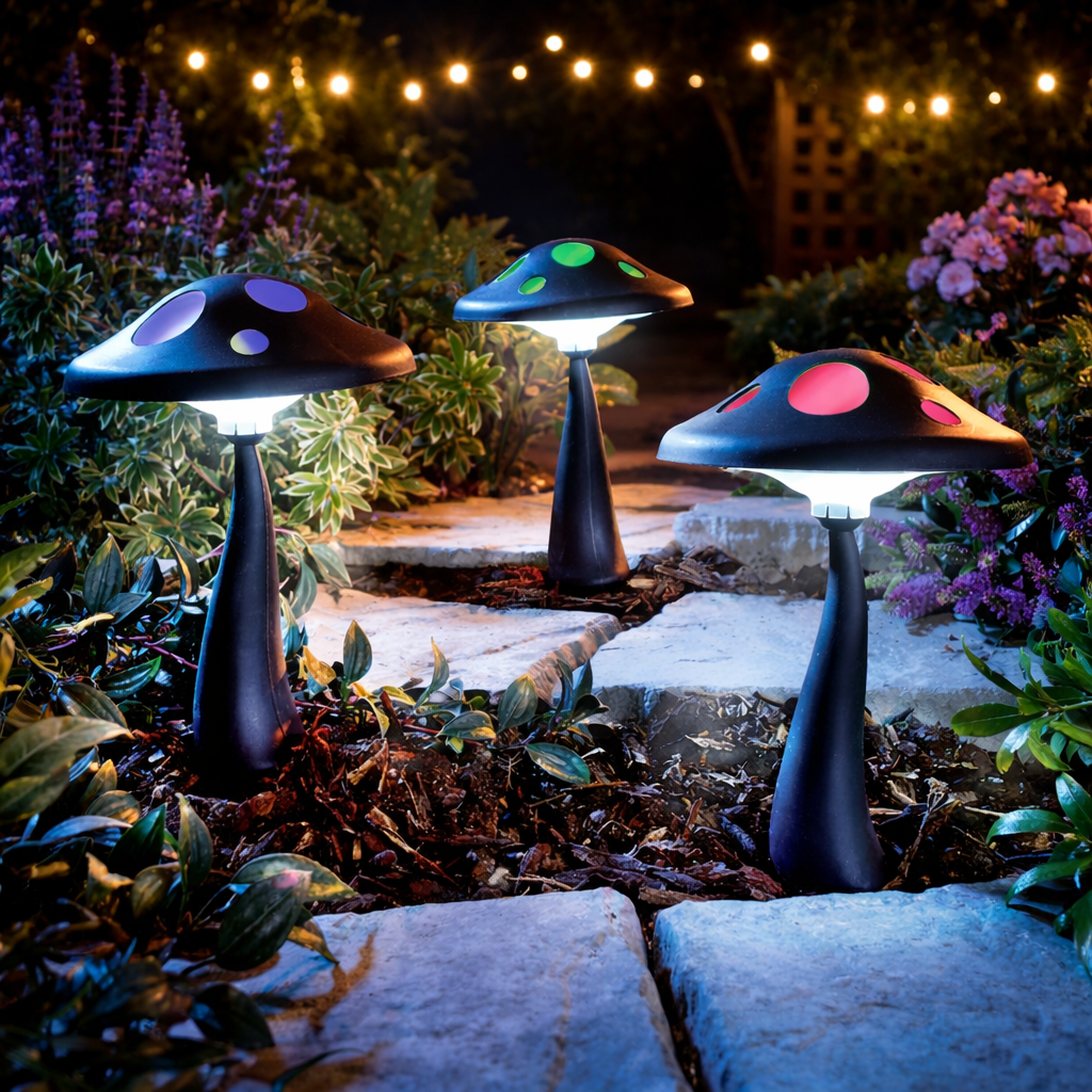 Solar Mushroom Stake Light