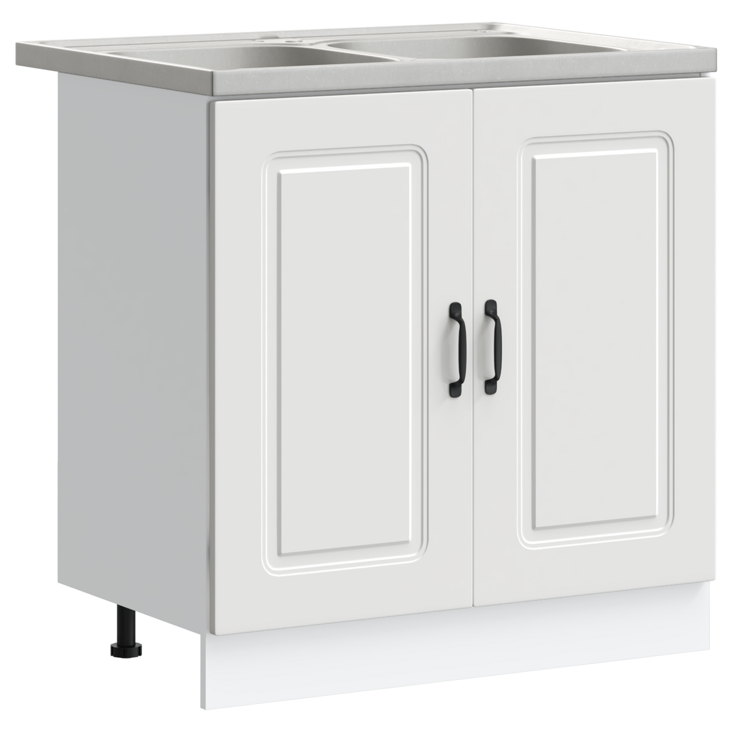 Kitchen Cabinet with Door Kalmar 2 pcs White 80 x 46 x 81.5 cm