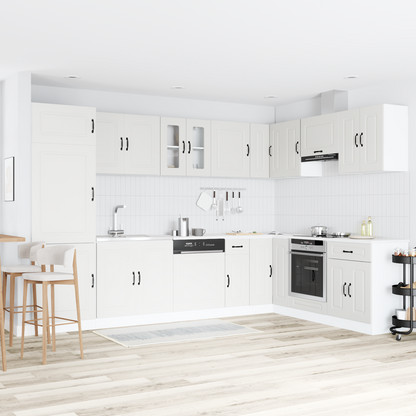 Kitchen Cabinet with Door Kalmar 2 pcs White 80 x 46 x 81.5 cm