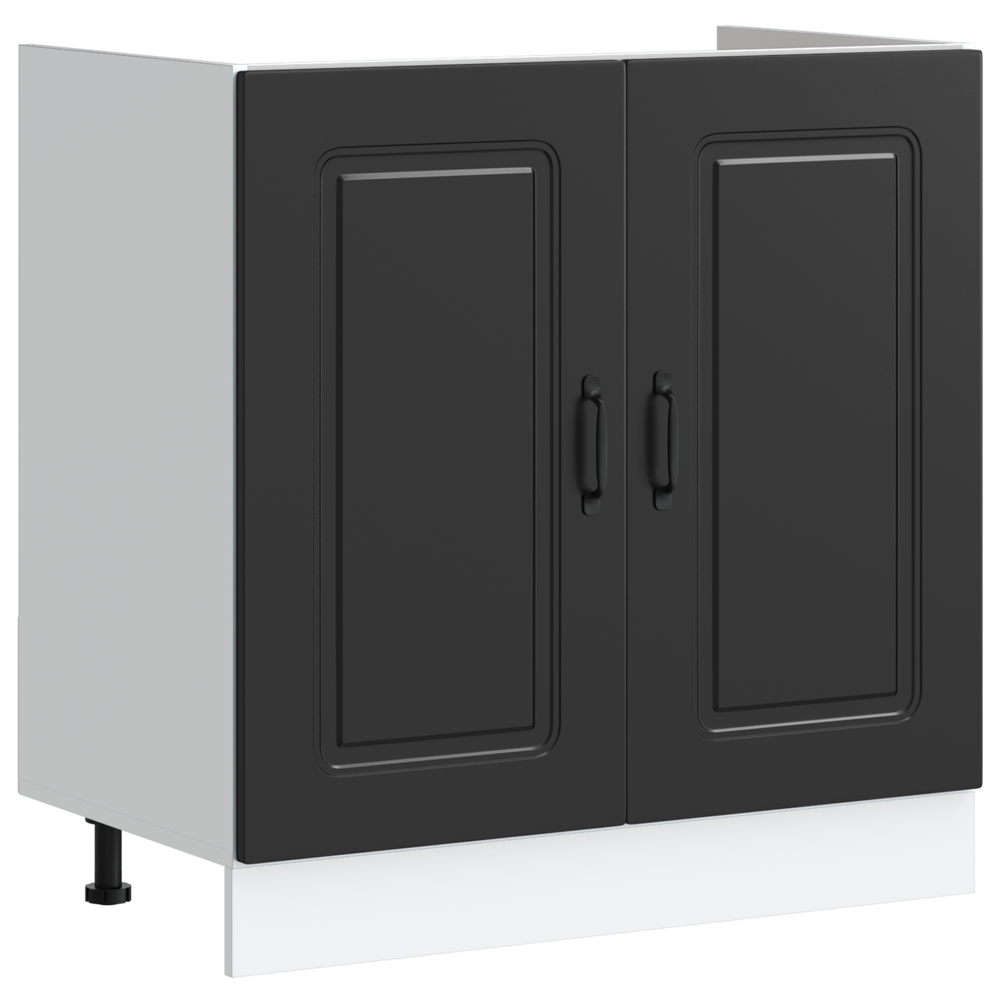 Kitchen Cabinet with Door Kalmar 2 pcs Black 80 x 46 x 81.5 cm