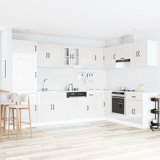 Kitchen Cabinet with Door Kalmar 2 pcs White 80 x 46 x 81.5 cm