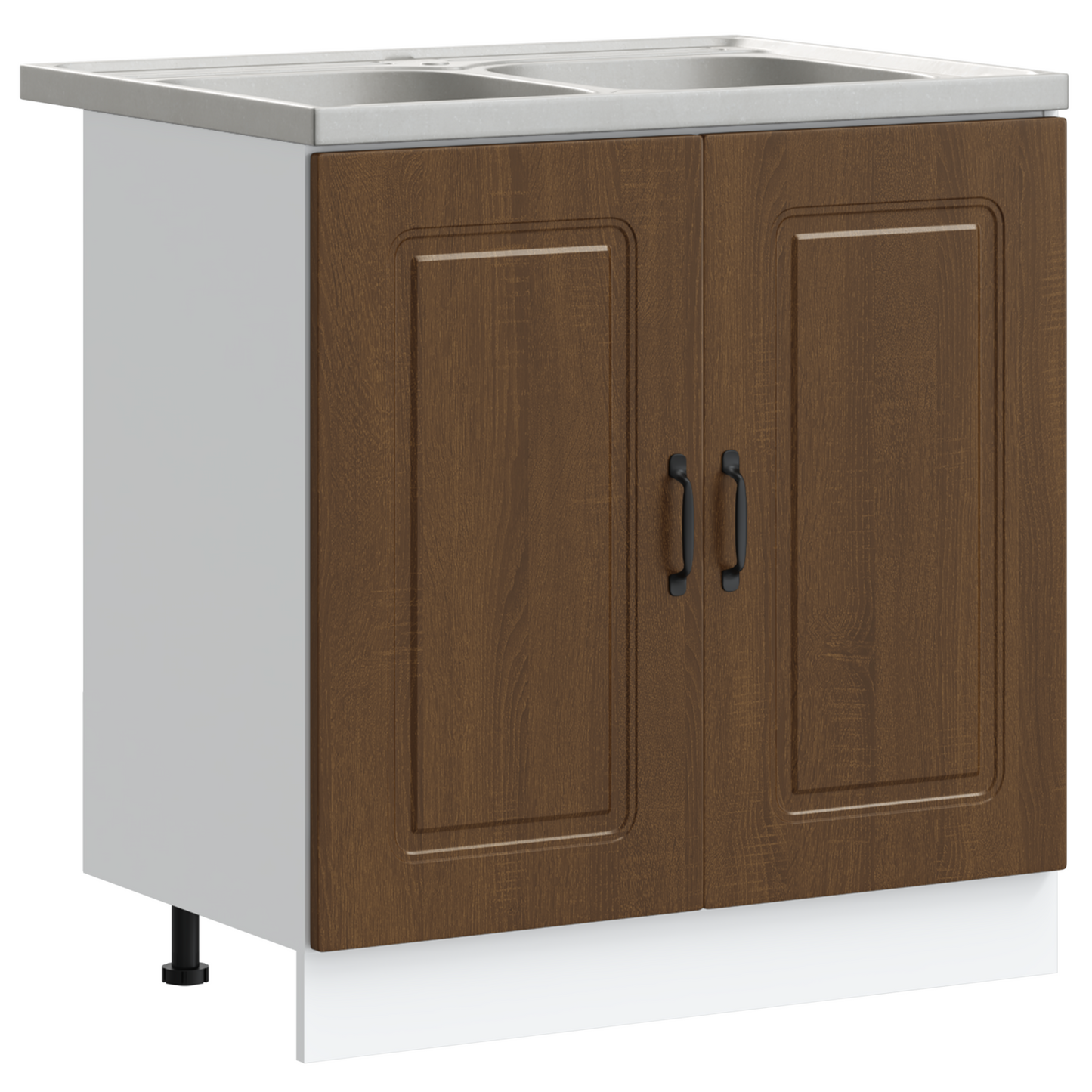 Kitchen Cabinet with Door Kalmar 2 pcs Brown 80 x 46 x 81.5 cm