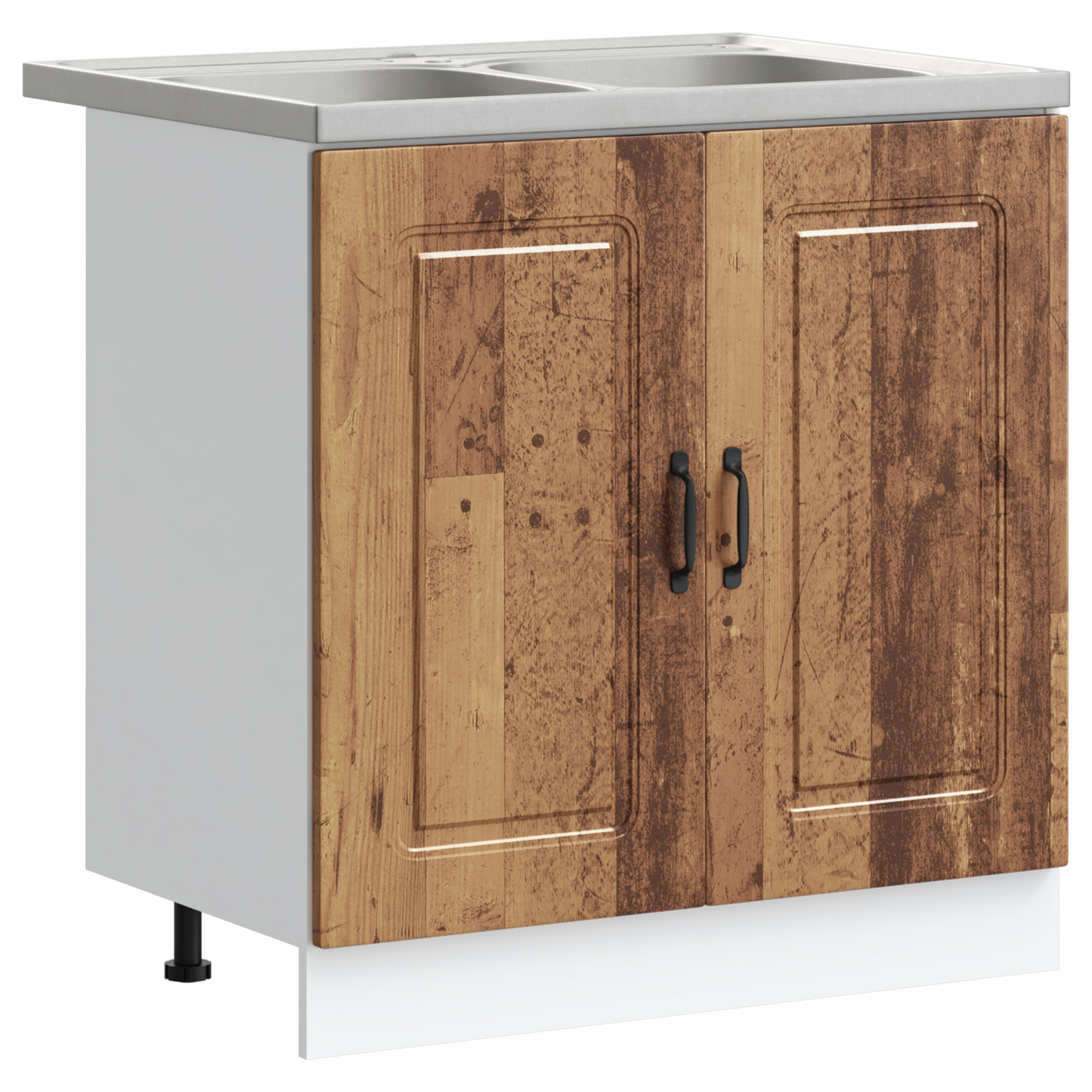 Kitchen Cabinet with Door Kalmar 2 pcs Brown 80 x 46 x 81.5 cm