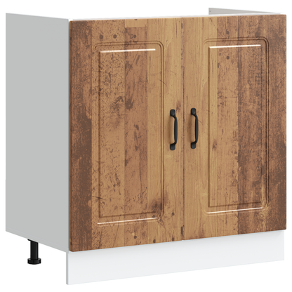Kitchen Cabinet with Door Kalmar 2 pcs Brown 80 x 46 x 81.5 cm