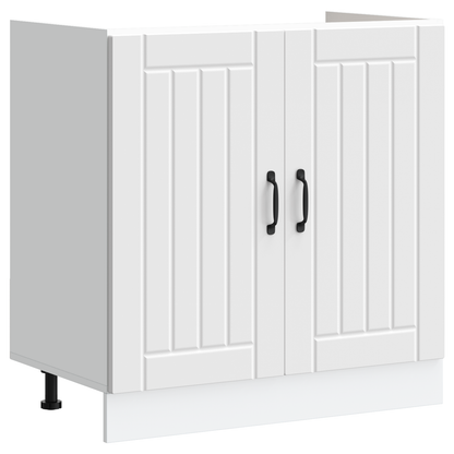 Kitchen Cabinet with Door Lucca 2 pcs White 80 x 46 x 81.5 cm