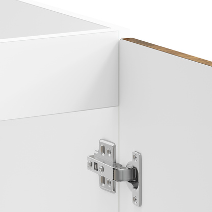 Sink Base Cabinet with Door Porto 2 pcs Brown 80 x 46 x 84.5 cm