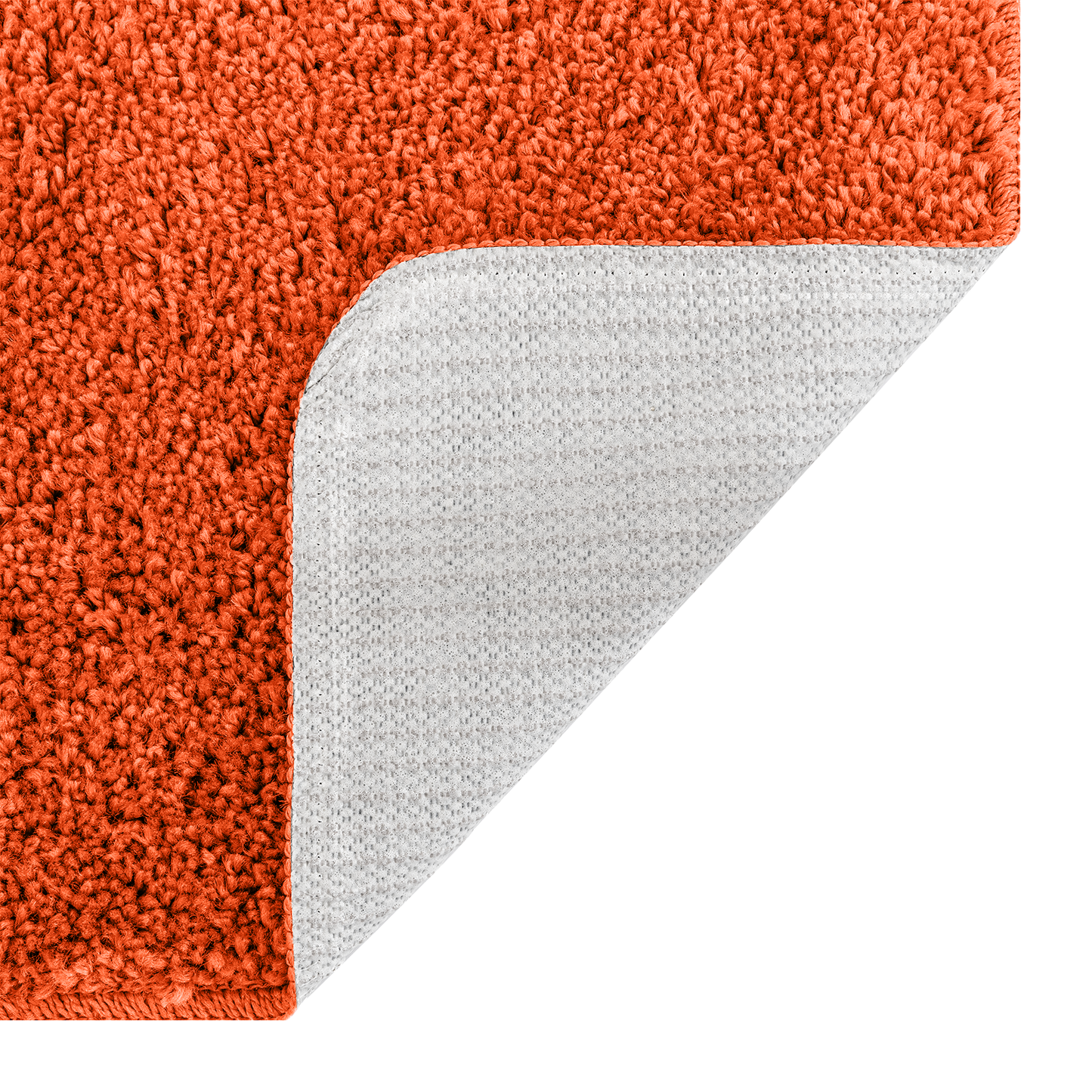 Anti-slip Bath Mat Set 3 pcs Orange PP