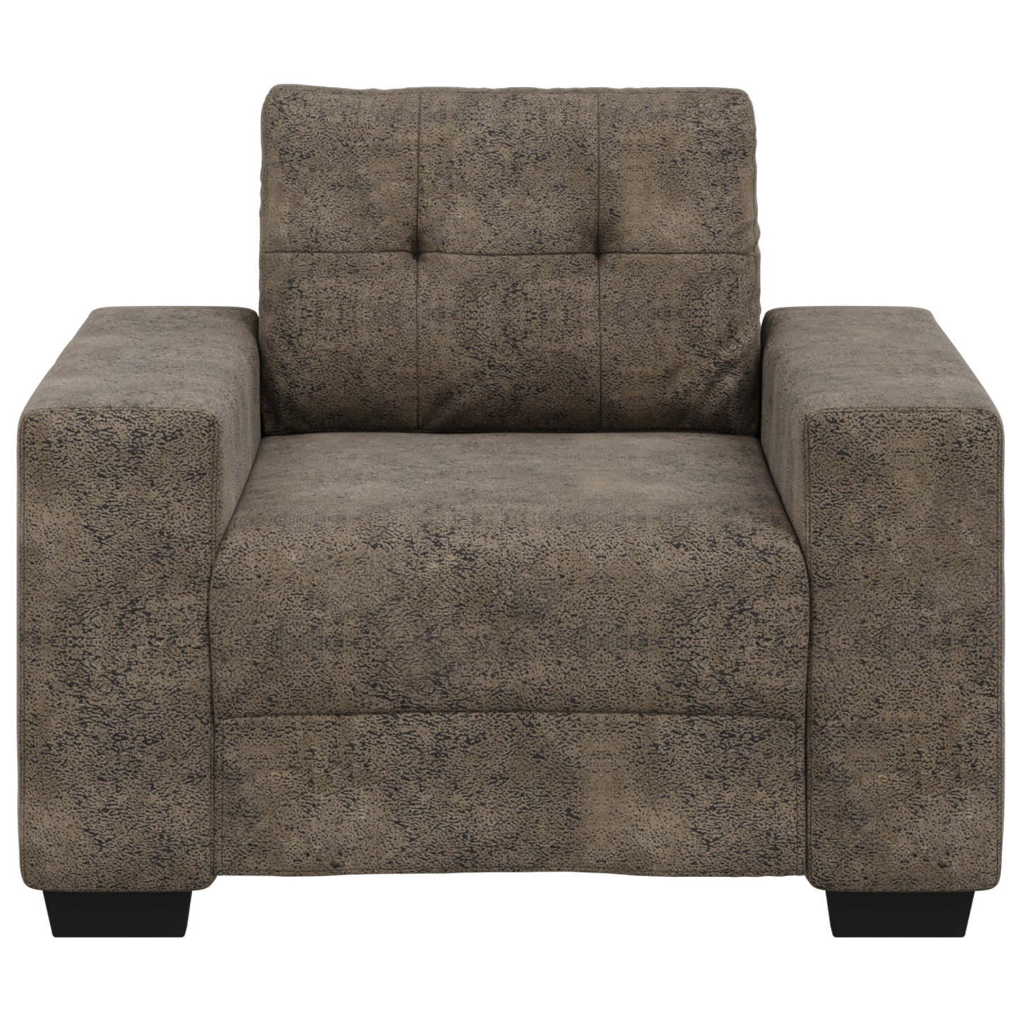 Sofa Chair with Cushion Dark grey Faux leather