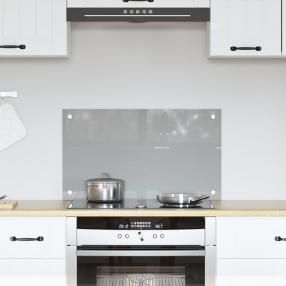 Kitchen Backsplash Light grey 70 x 40 x 0.6 cm Tempered Glass