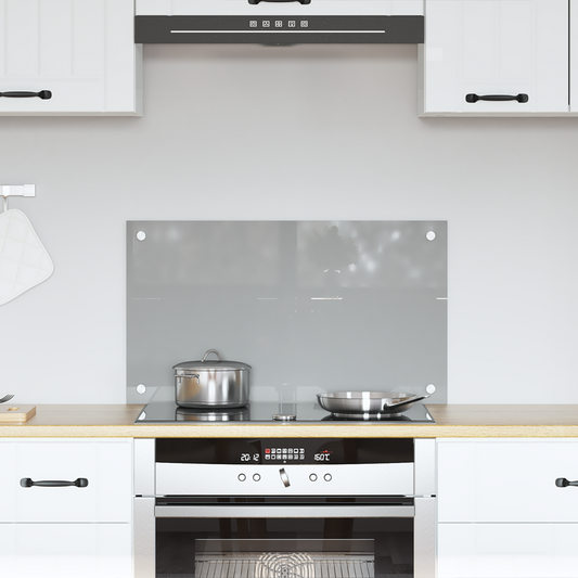 Kitchen Backsplash Light grey 70 x 40 x 0.6 cm Tempered Glass