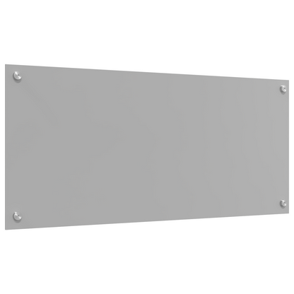 Kitchen Backsplash Light grey 90 x 40 x 0.6 cm Tempered Glass