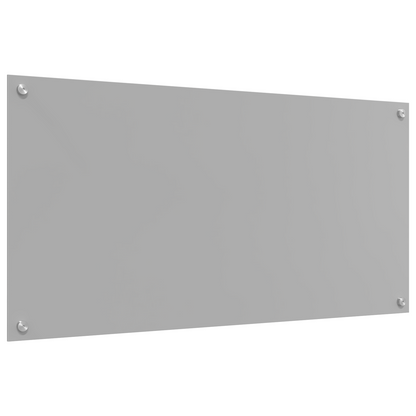 Kitchen Backsplash Light grey 100 x 50 x 0.6 cm Tempered Glass