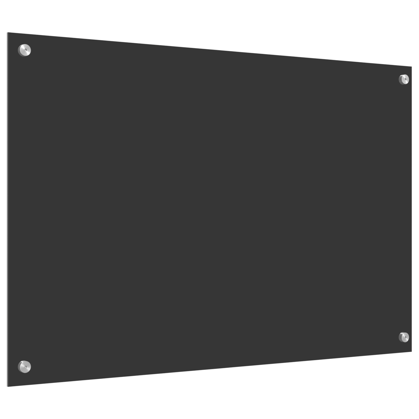 Kitchen Backsplash Dark grey 90 x 60 x 0.6 cm Tempered Glass