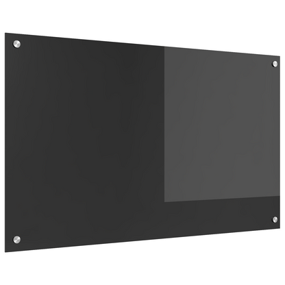 Kitchen Backsplash Dark grey 100 x 60 x 0.6 cm Tempered Glass
