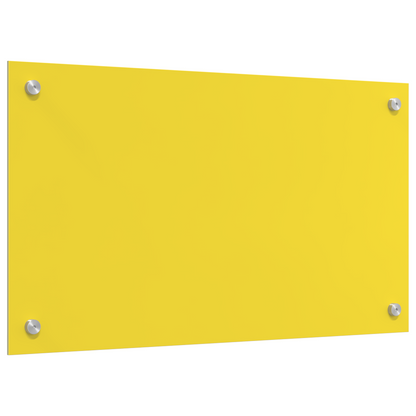 Kitchen Backsplash Yellow 70 x 40 x 0.6 cm Tempered Glass