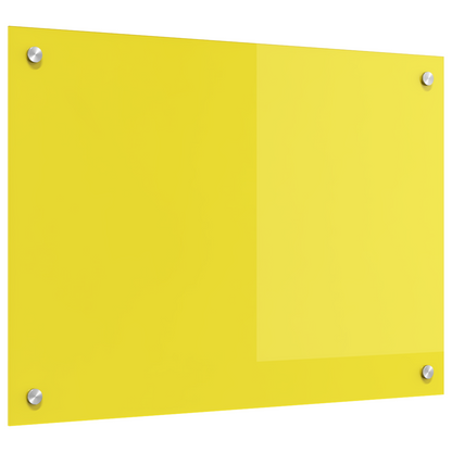 Kitchen Backsplash Yellow 70 x 50 x 0.6 cm Tempered Glass