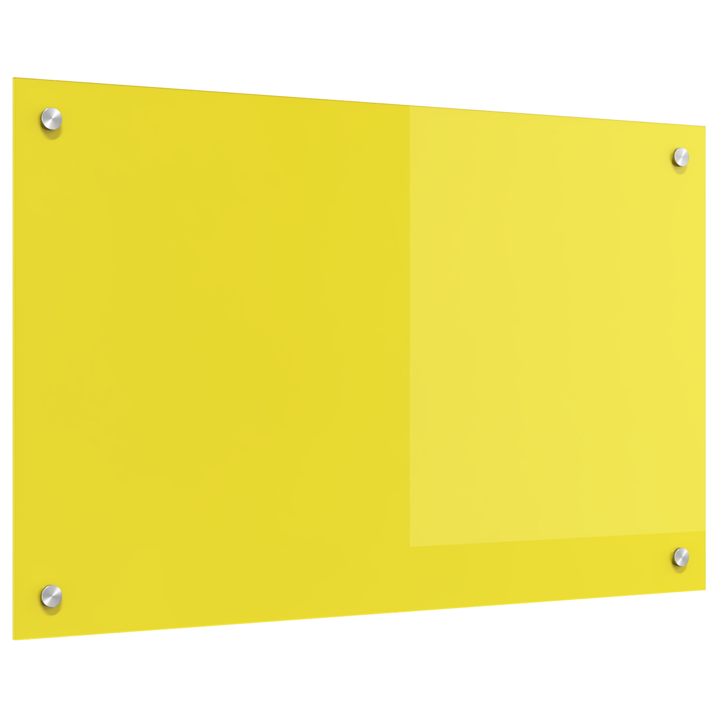 Kitchen Backsplash Yellow 80 x 50 x 0.6 cm Tempered Glass