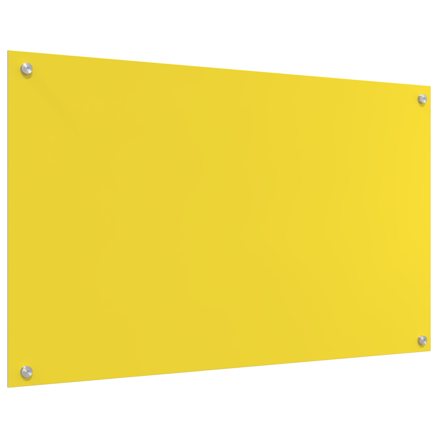 Kitchen Backsplash Yellow 100 x 60 x 0.6 cm Tempered Glass