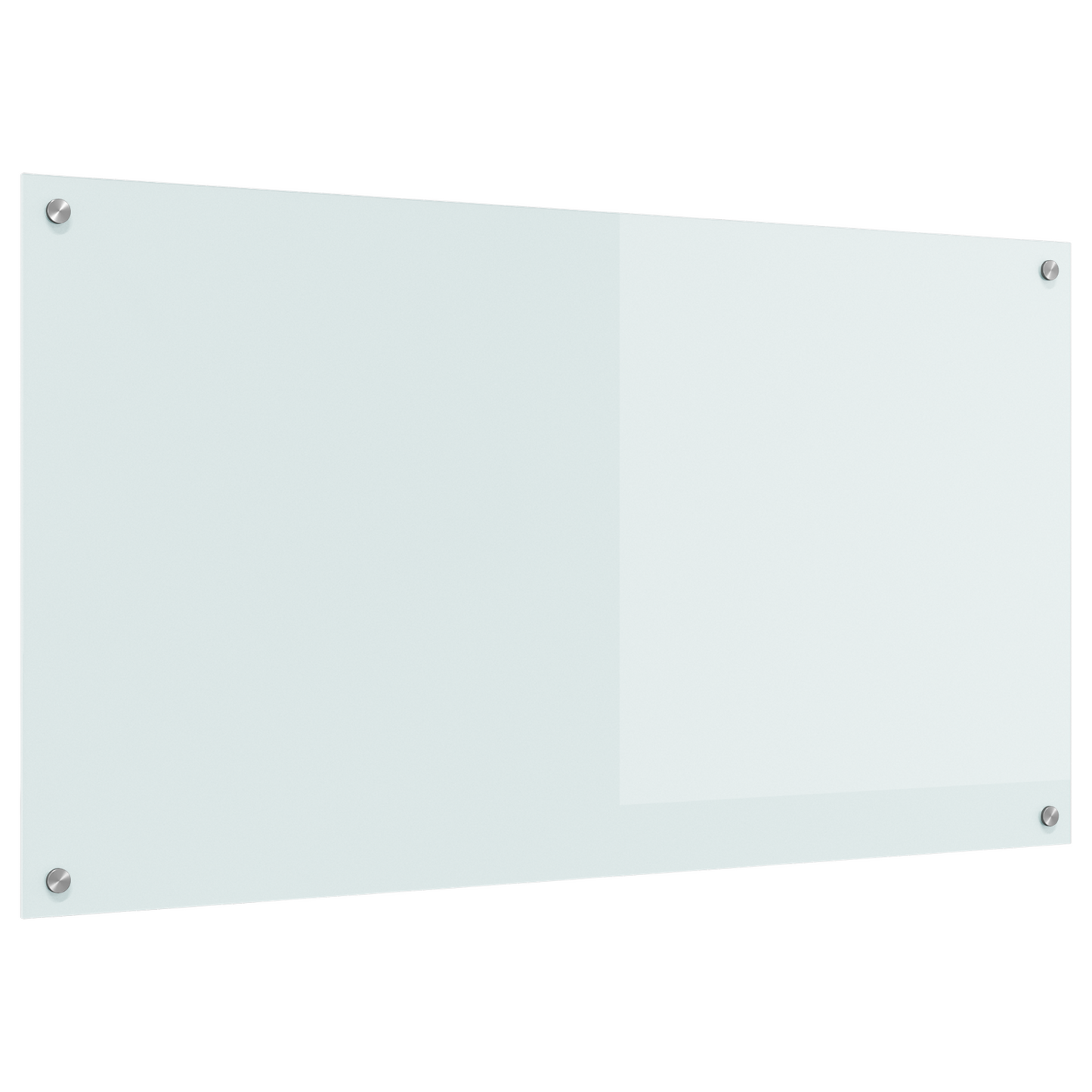 Kitchen Backsplash White 110 x 60 x 0.6 cm Tempered Glass