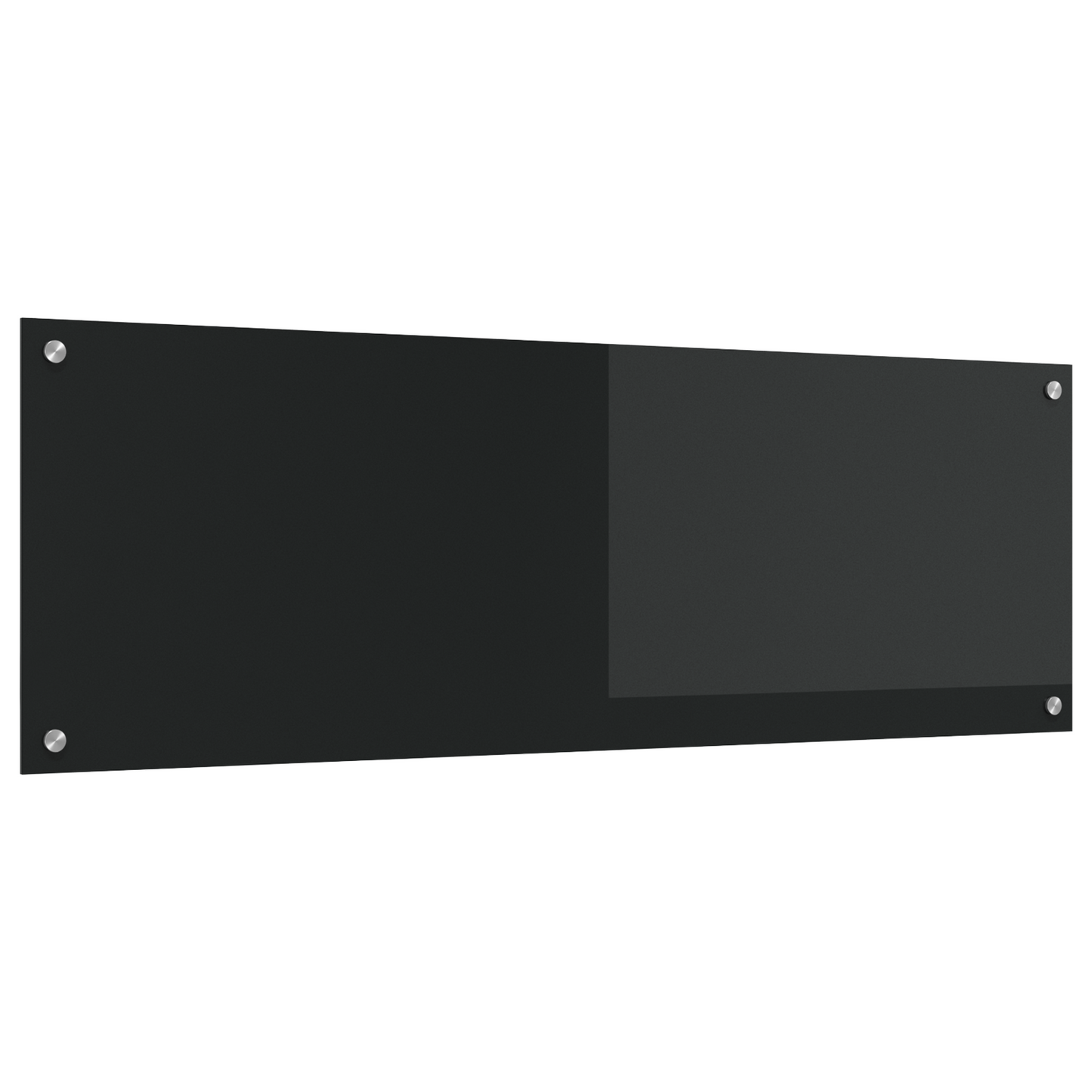 Kitchen Backsplash Black 120 x 40 x 0.6 cm Tempered Glass