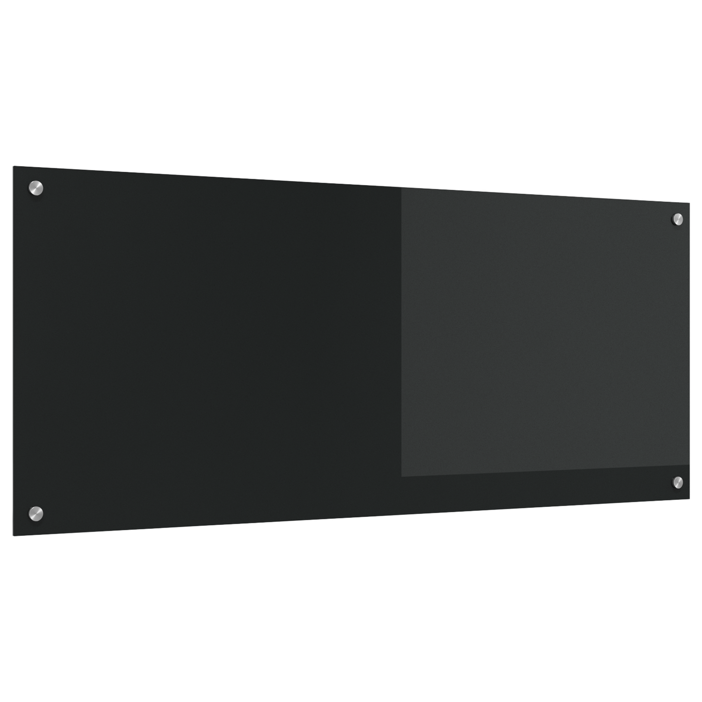 Kitchen Backsplash Black 120 x 50 x 0.6 cm Tempered Glass