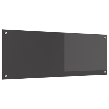 Kitchen Backsplash Dark grey 110 x 40 x 0.6 cm Tempered Glass