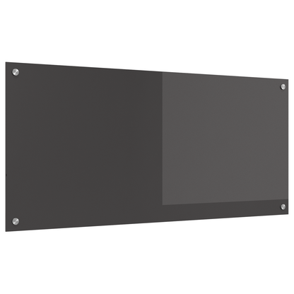 Kitchen Backsplash Dark grey 110 x 50 x 0.6 cm Tempered Glass