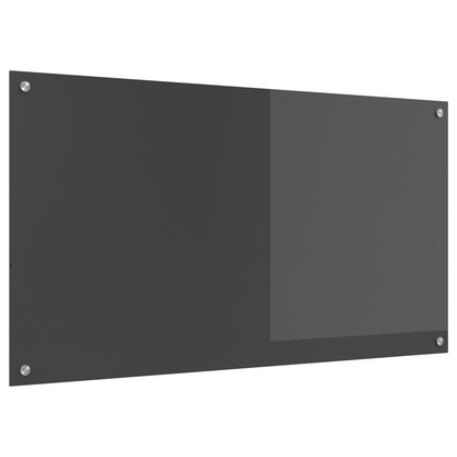 Kitchen Backsplash Dark grey 110 x 60 x 0.6 cm Tempered Glass