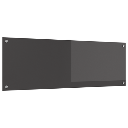 Kitchen Backsplash Dark grey 120 x 40 x 0.6 cm Tempered Glass