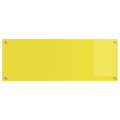 Kitchen Backsplash Yellow 110 x 40 x 0.6 cm Tempered Glass