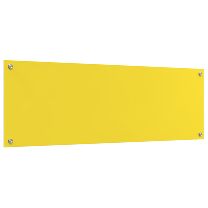 Kitchen Backsplash Yellow 120 x 40 x 0.6 cm Tempered Glass