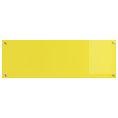 Kitchen Backsplash Yellow 120 x 40 x 0.6 cm Tempered Glass