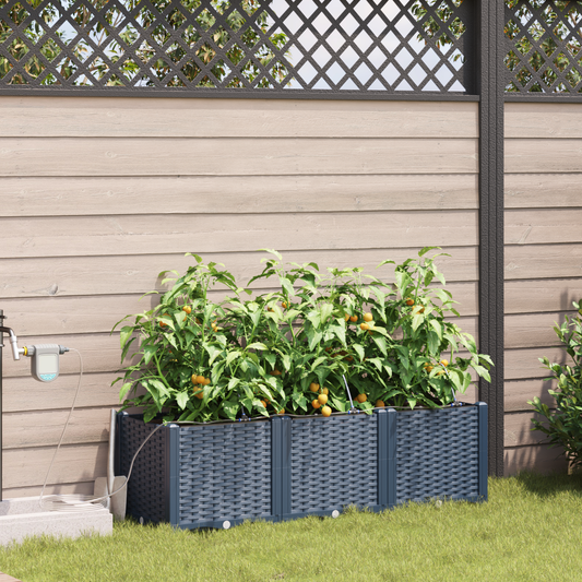 Garden Grey 120 x 40 x 37.5 cm Steel
