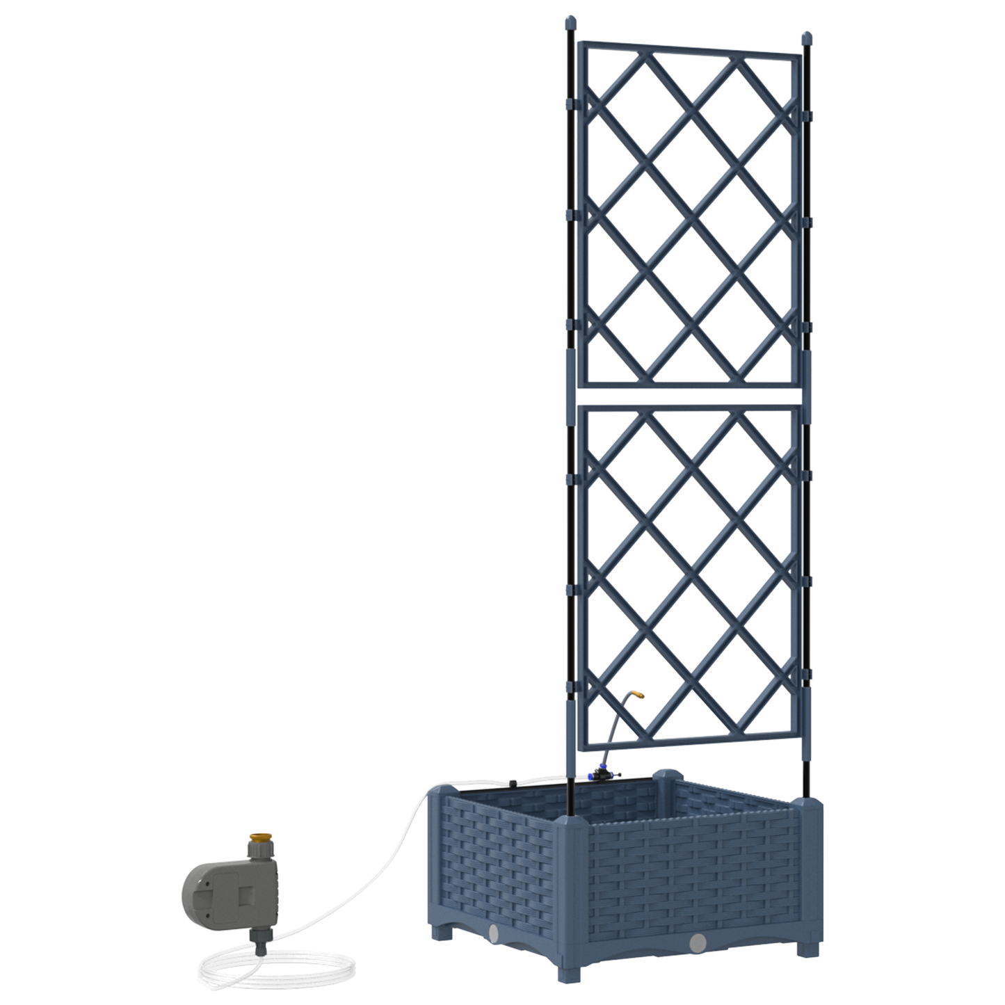 Garden Grey 40 x 40 x 126 cm Steel