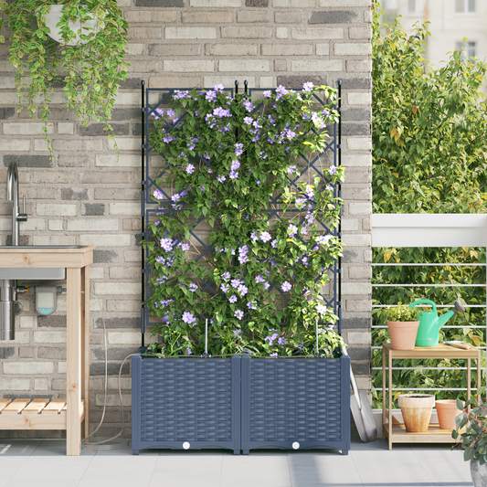 Garden Grey 80 x 40 x 142 cm Steel