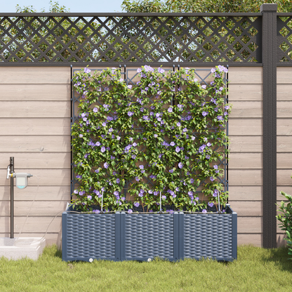 Garden Grey 120 x 40 x 142 cm Steel