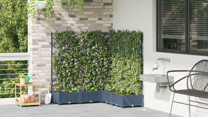 Garden Grey 120 x 120 x 126 cm Steel