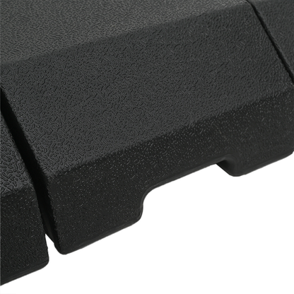 Cantilever Parasol Base Set 4 pcs Black 98 x 98 x 13 cm Plastic